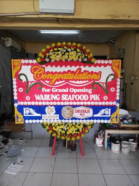 Papan Bunga Ucapan Selamat Hotel Mulia Senayan