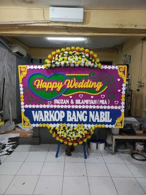 Papan Bunga di Hotel Mulia Senayan