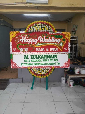 Papan Bunga di Hotel Mulia Senayan