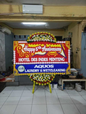 Papan Bunga di Hotel Mulia Senayan